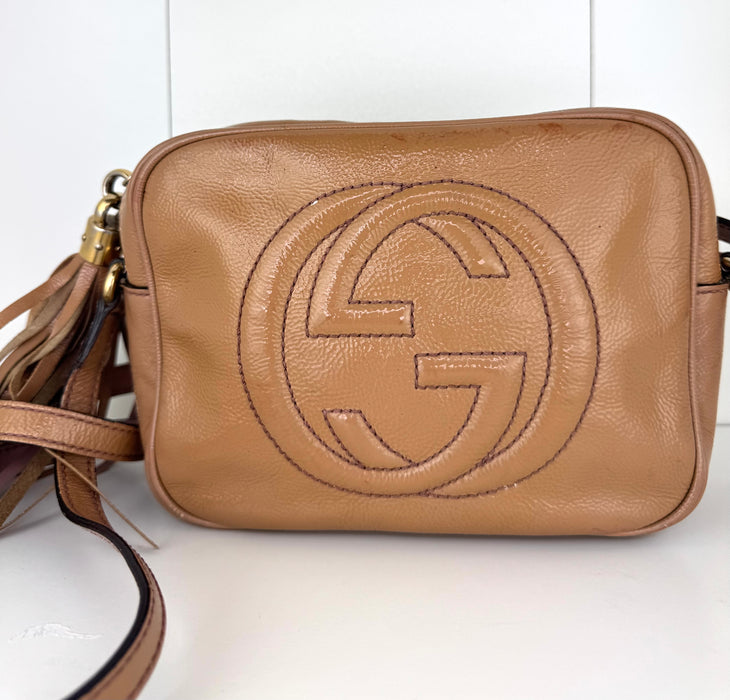 Gucci Soho Leather Patent  Disco Bag.