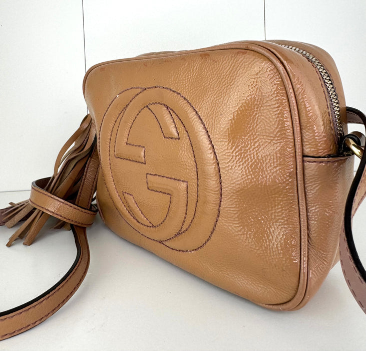 Gucci Soho Leather Patent  Disco Bag.