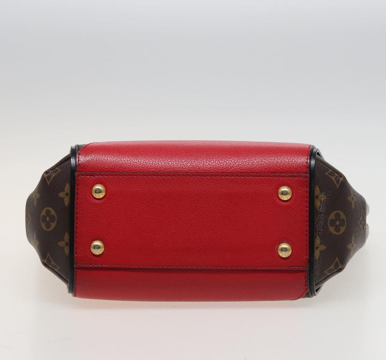 Louis Vuitton Calfskin Monogram Kimono Tote  Pm Cherry