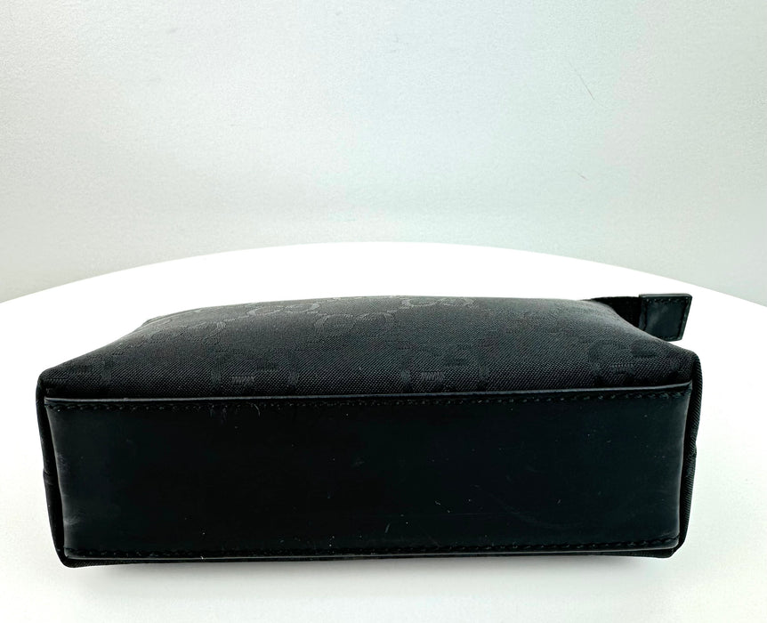 Gucci Nylon Monogram Cosmetic Pouch Black