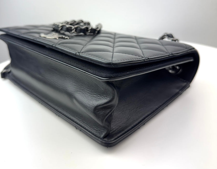 Chanel Calfskin Quilted Ballerine Flap Black