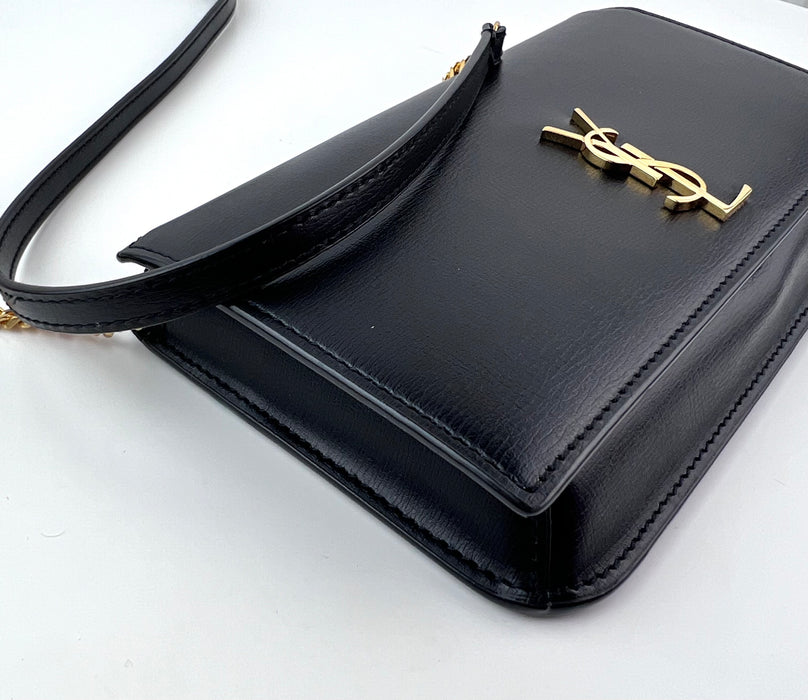 Saint Laurent Monogram Phone Holder Crossbody Bag in Leather