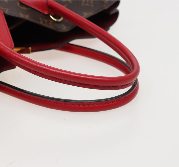 Louis Vuitton Calfskin Monogram Kimono Tote  Pm Cherry