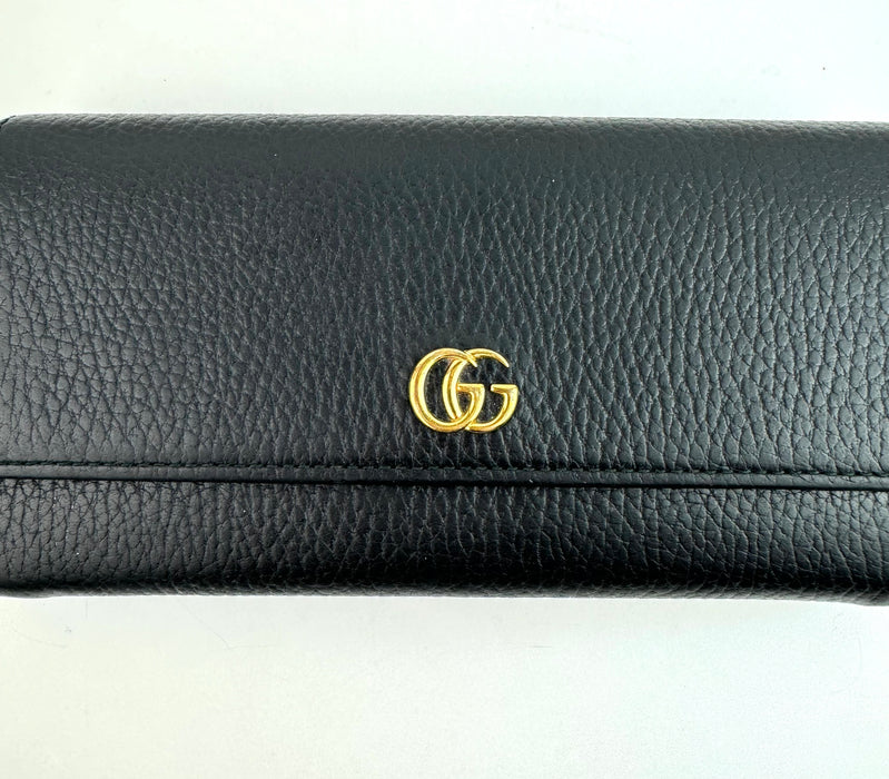 Gucci GG Marmont Black Long Wallet