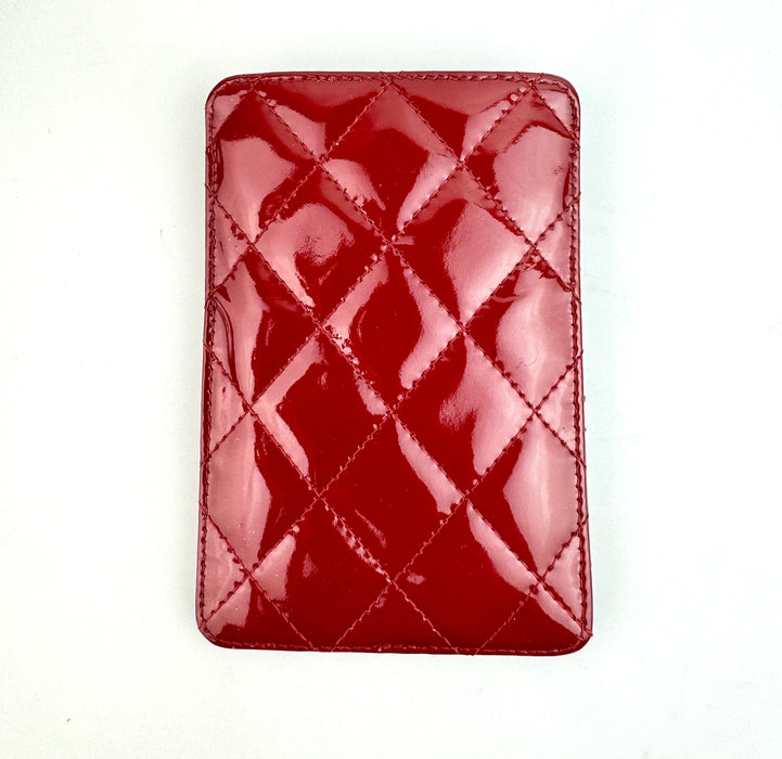 Chanel Red Patent Leather Card Holder