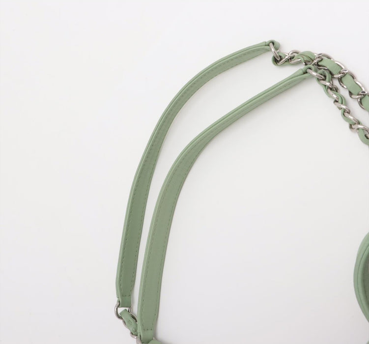 Chanel Green Medium PVC Lambskin Coco Splash Shopping Tote