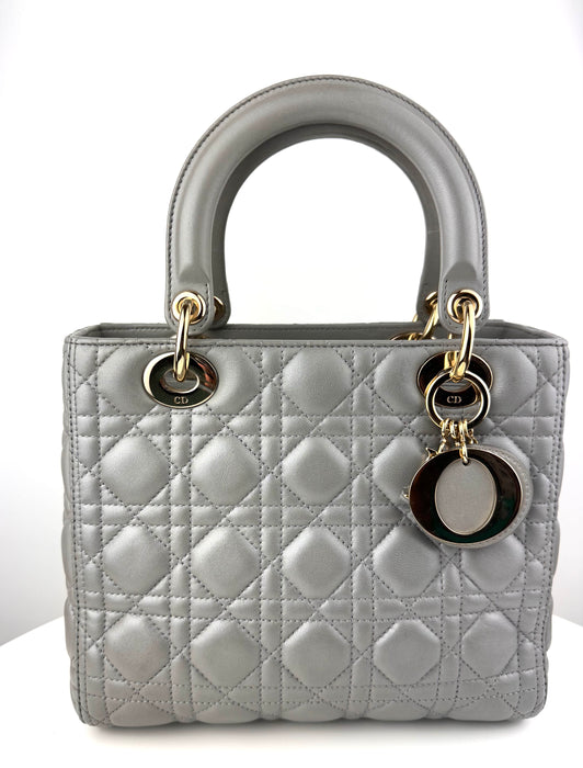 Dior Lambskin Cannage Medium Lady Dior