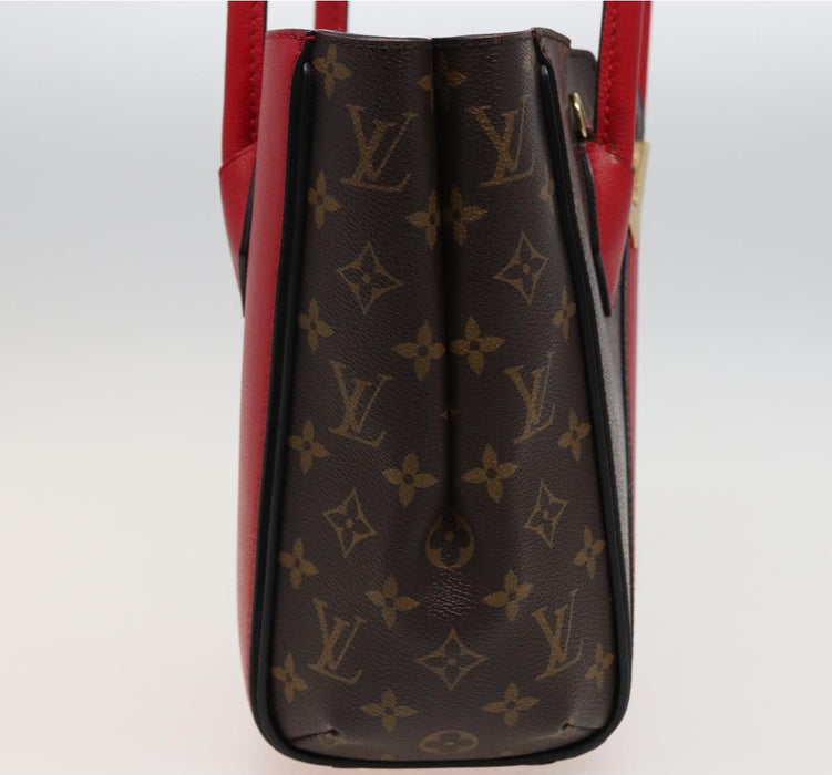 Louis Vuitton Calfskin Monogram Kimono Tote  Pm Cherry