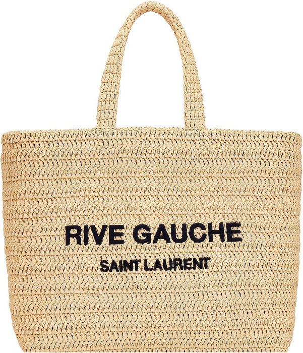 Saint Laurent Rive Gauche Tote Bag in Raffia