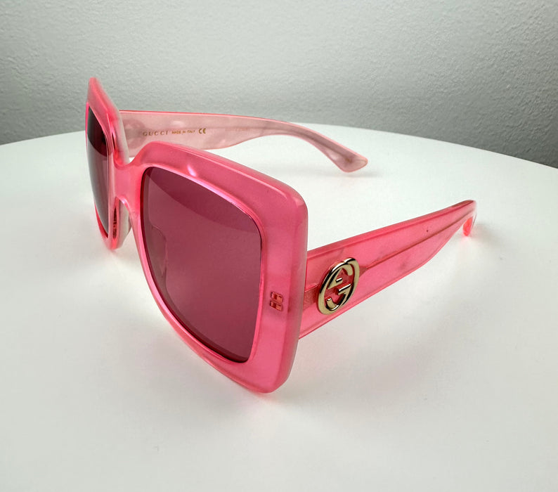 Gucci Square Pink Sunglasses