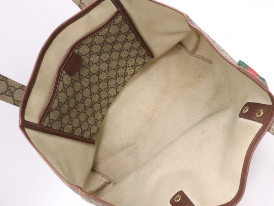 Gucci GG Plus Monogram Medium Signature Web Loop Tote