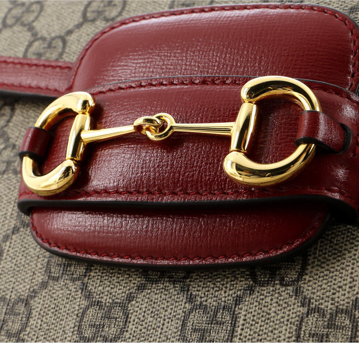 Gucci Horsebit 1955 Shoulder Bag GG Coated Canvas crossbody bag