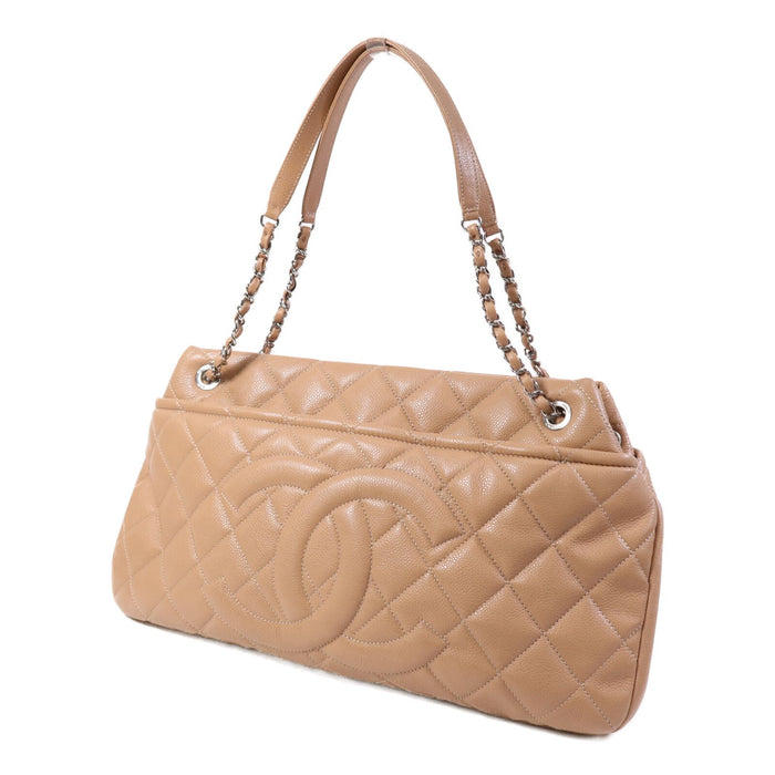 Chanel Caviar Quilted CC Timeless Soft Tote Nude