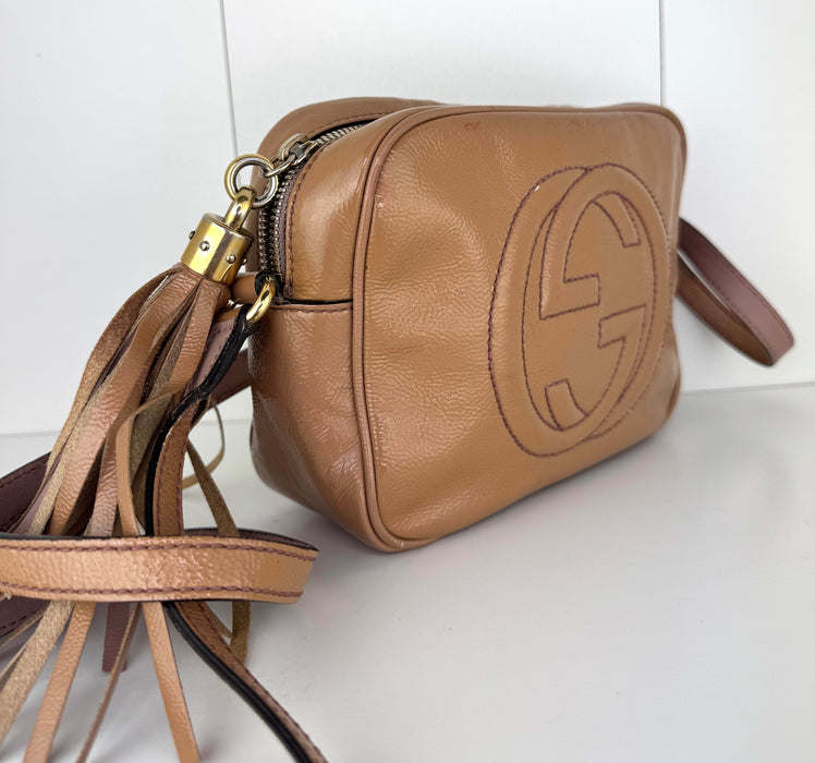 Gucci Soho Leather Patent  Disco Bag.