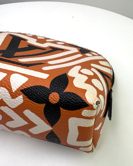 Louis Vuitton Cream/Caramel Monogram Canvas Crafty Cosmetic Pouch