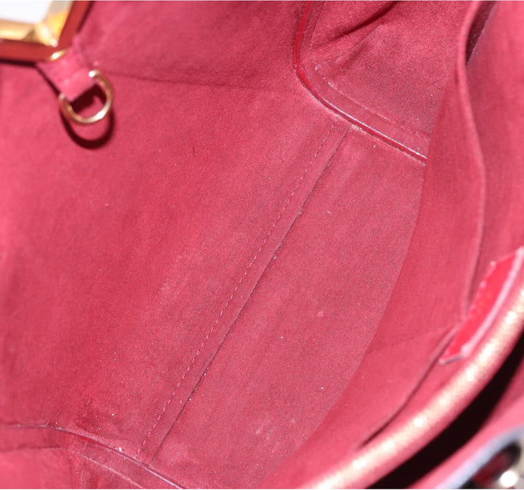 Louis Vuitton Calfskin Monogram Kimono Tote  Pm Cherry