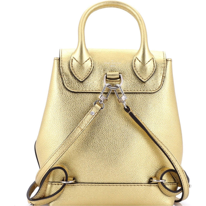 Louis Vuitton Metallic Gold Lockme Mini Backpack
