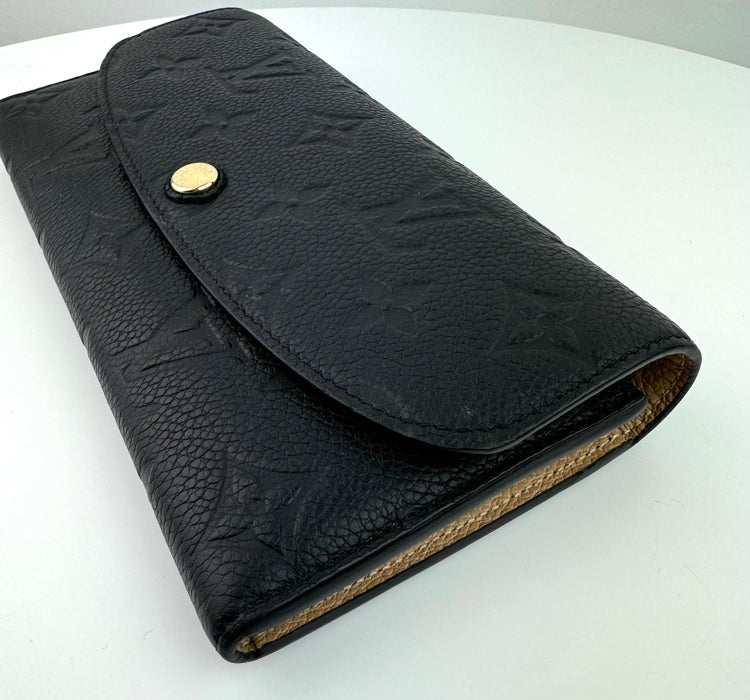 Louis Vuitton Emilie Wallet in Empriente Black
