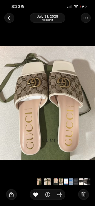 Gucci Jolie Slide Sandals size 41