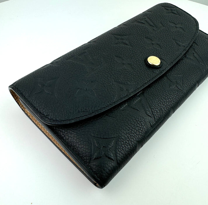 Louis Vuitton Emilie Wallet in Empriente Black