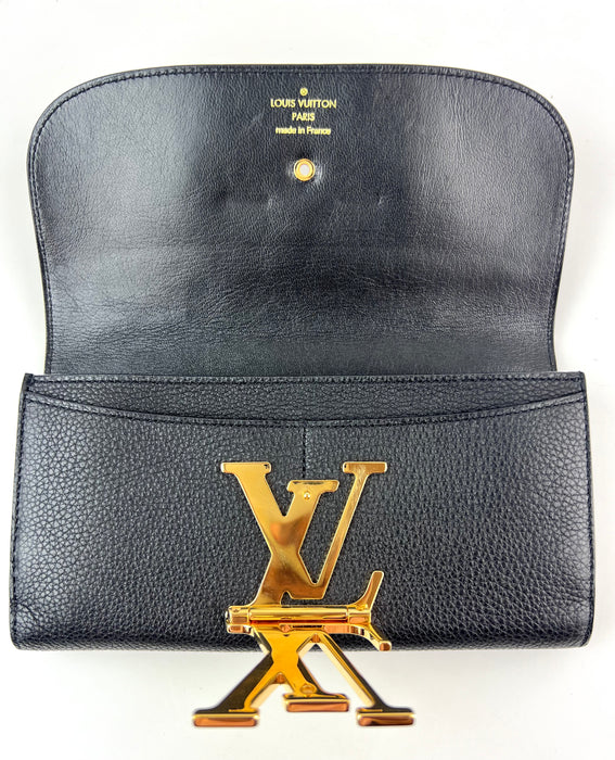Louis Vuitton Portofeuil Vivienne Taurillon Leather Noir