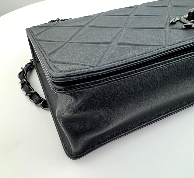 Chanel Calfskin Small Propeller Flap Black