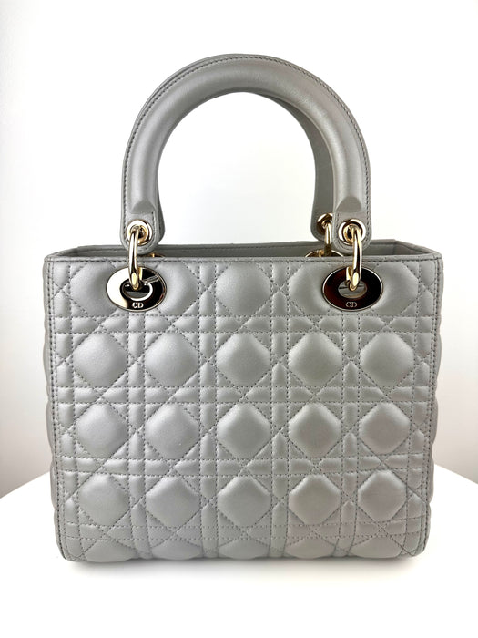 Dior Lambskin Cannage Medium Lady Dior