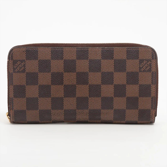 Louis Vuitton Zippy Wallet in Brown Damier Ebene
