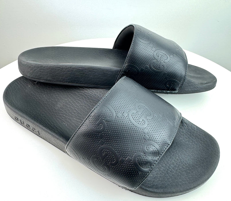 Gucci GG-embossed slides Men size 9