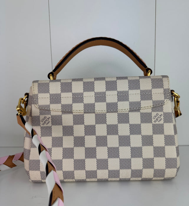 Louis Vuitton Damier Azur Braided Croisette Rose