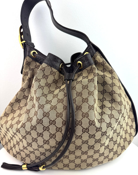 Gucci Interlocking Drawstring hobo bag