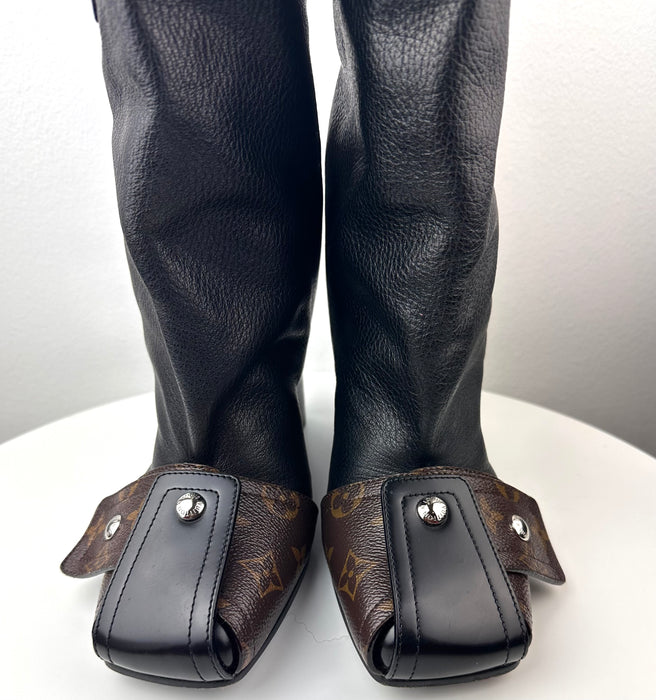 Louis Vuitton Patti Wedge Half Boots