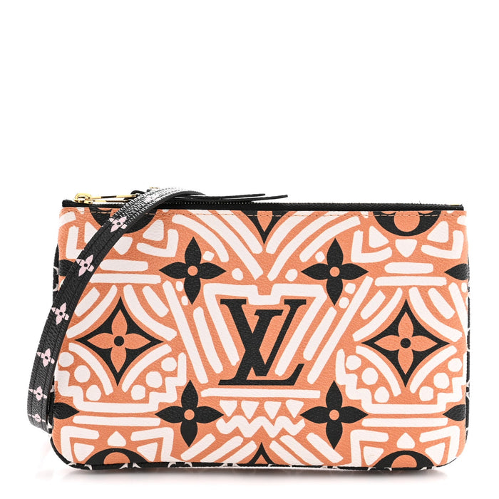 Louis Vuitton Monogram Giant Crafty Double Zip Pochette