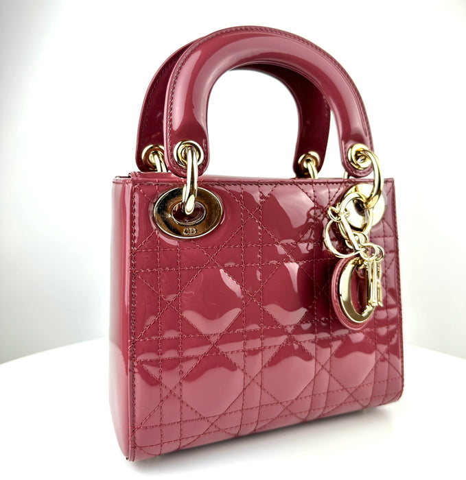 Dior Mini Lady Dior Bag in Patent Calfskin