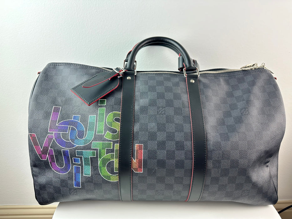 Louis Vuitton Damier Graphite Keepall Bandoulière 50