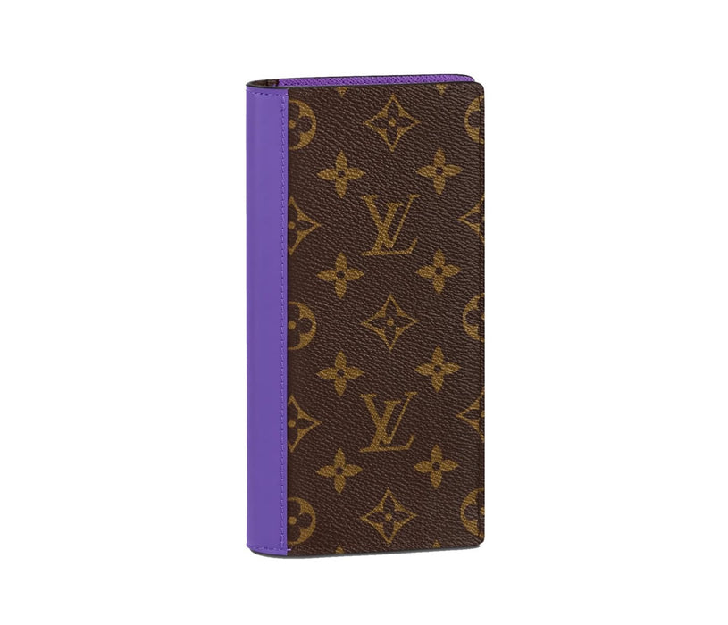 Louis Vuitton Brazza Wallet Monogram Macassar Brown/Purple