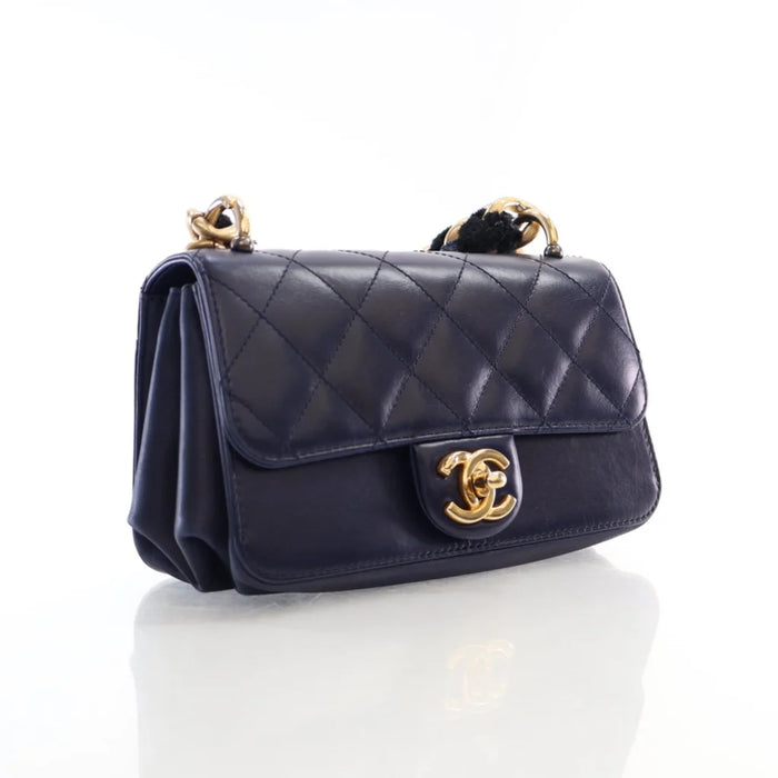 Chanel Seasonal Flap Navy Calfskin