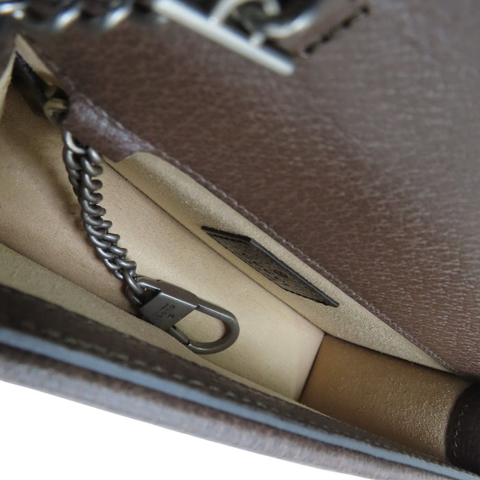 Gucci Dionysus Jumbo GG Super Mini Bag in Camel and Ebony Canvas