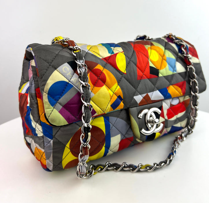 Chanel Nylon Printed Small Coco Color Flap Multicolor