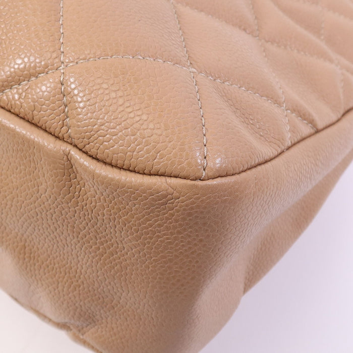 Chanel Caviar Quilted CC Timeless Soft Tote Nude