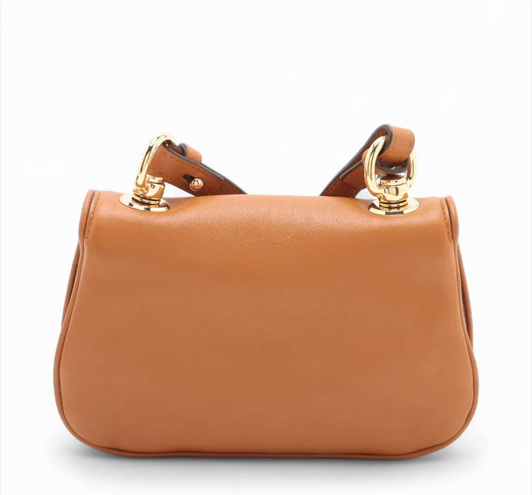 Gucci Mini Blondie Flap Shoulder Bag Calfskin
