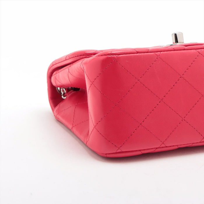 Chanel Lambskin Quilted Mini Square Flap