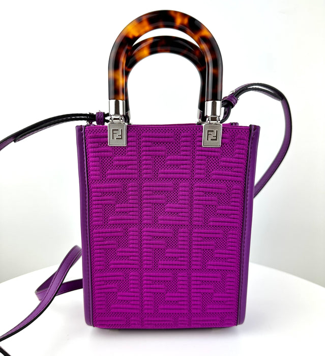 Fendi Mini Mesh Sunshine Shopper tote