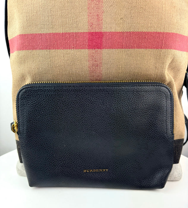 Burberry Abbeydale Backpack House Check Canvas and Leather Medium — LSC INC Burberry Abbeydale Backpack House Check Canvas and Leather Medium — LSC INC