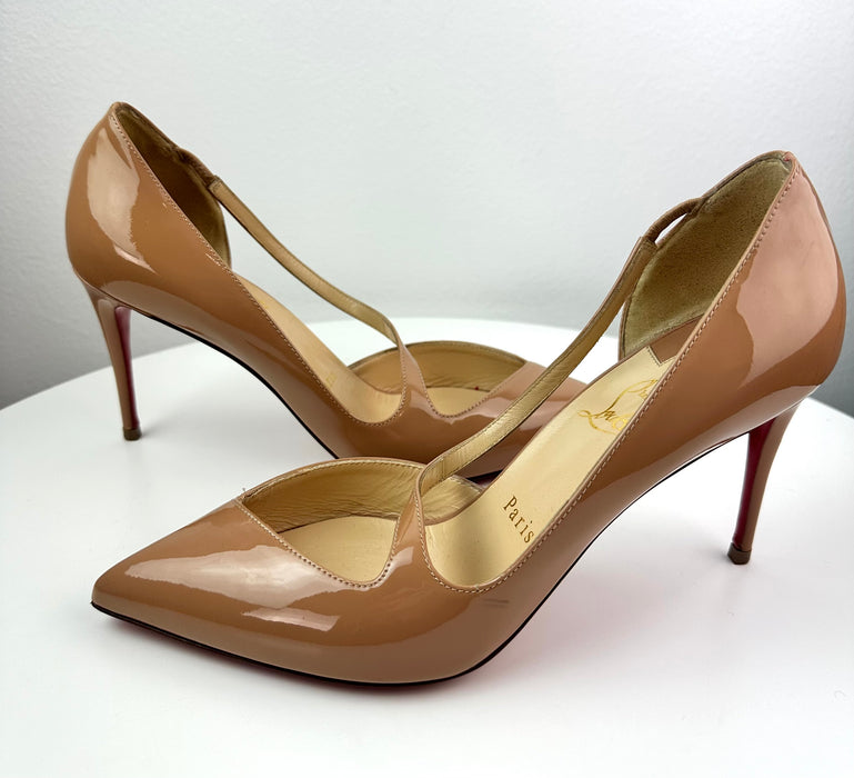 Christian Louboutin Women's Jumping 85 Patent-leather Pumps