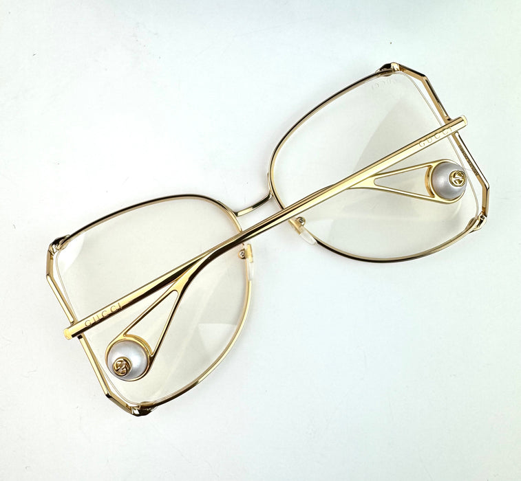 Gucci Oversized Clear Sunglasses