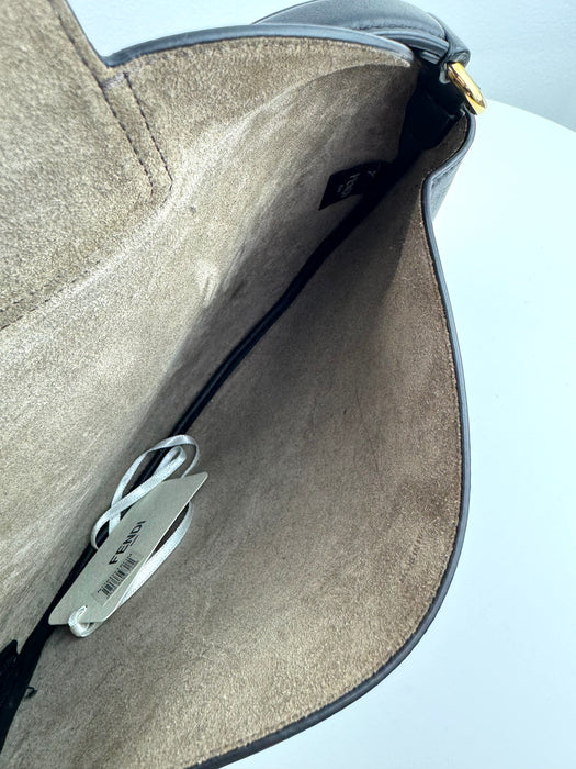Fendi Vitello Grace Suede Small Croissant Hobo bag