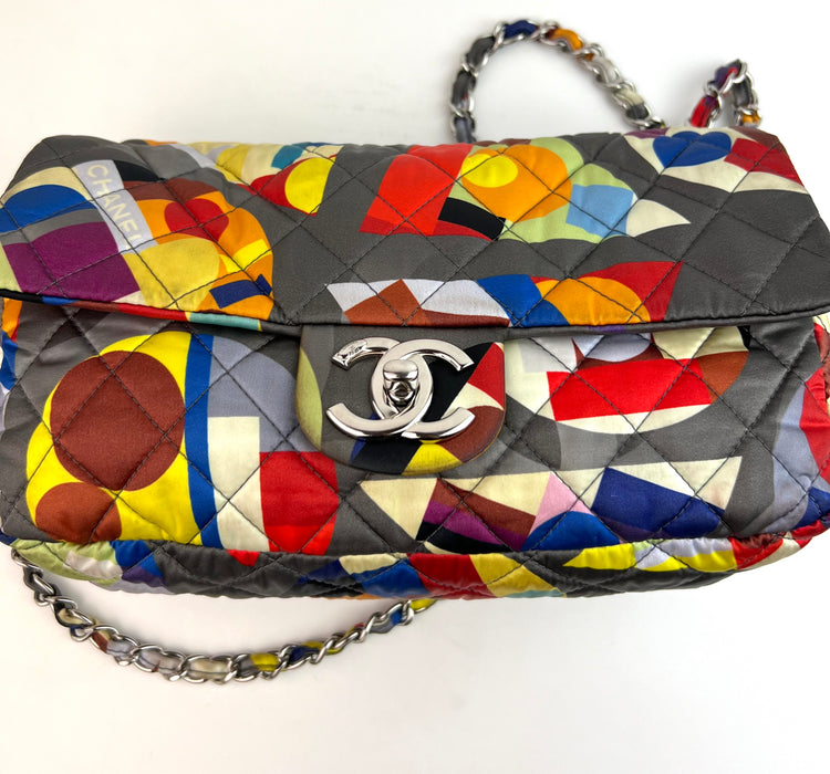 Chanel Nylon Printed Small Coco Color Flap Multicolor