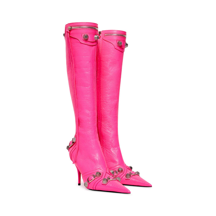 Balenciaga Cagole 90mm Boot in Fluo Pink