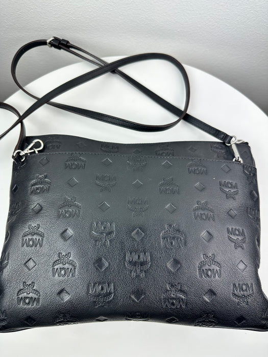 Mcm Klara Monogram Leather Crossbody Bag